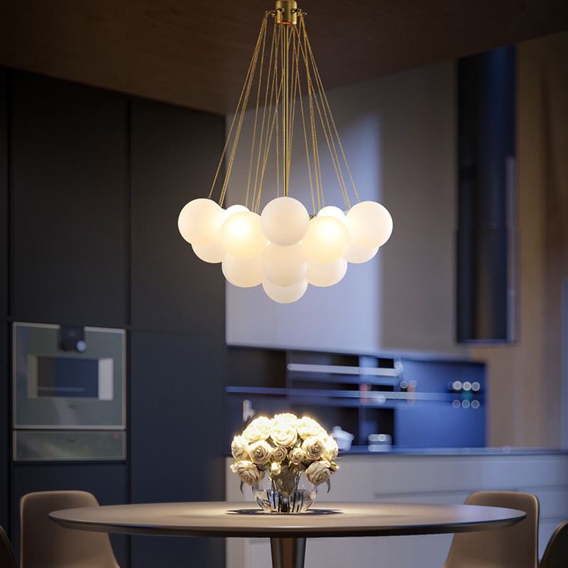 Cloud Glass Chandelier for kitchen table
