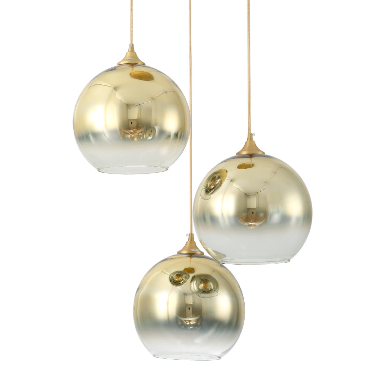 Sculptural Glass Globe Pendant