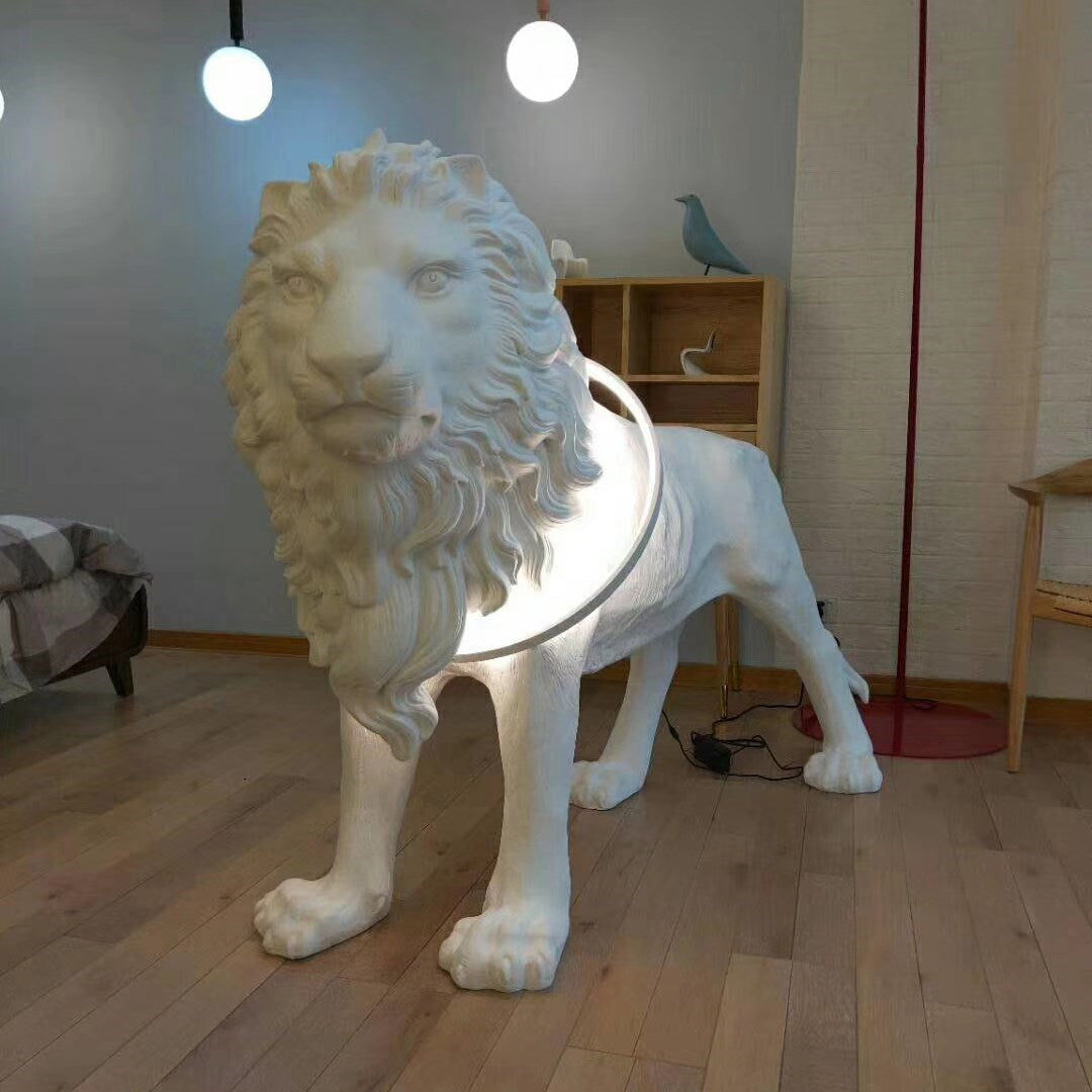Decorative Art Lion LED Floor Lamp