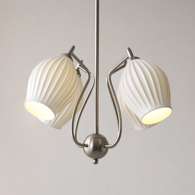 Ceramic Rose Chandelier Lighting