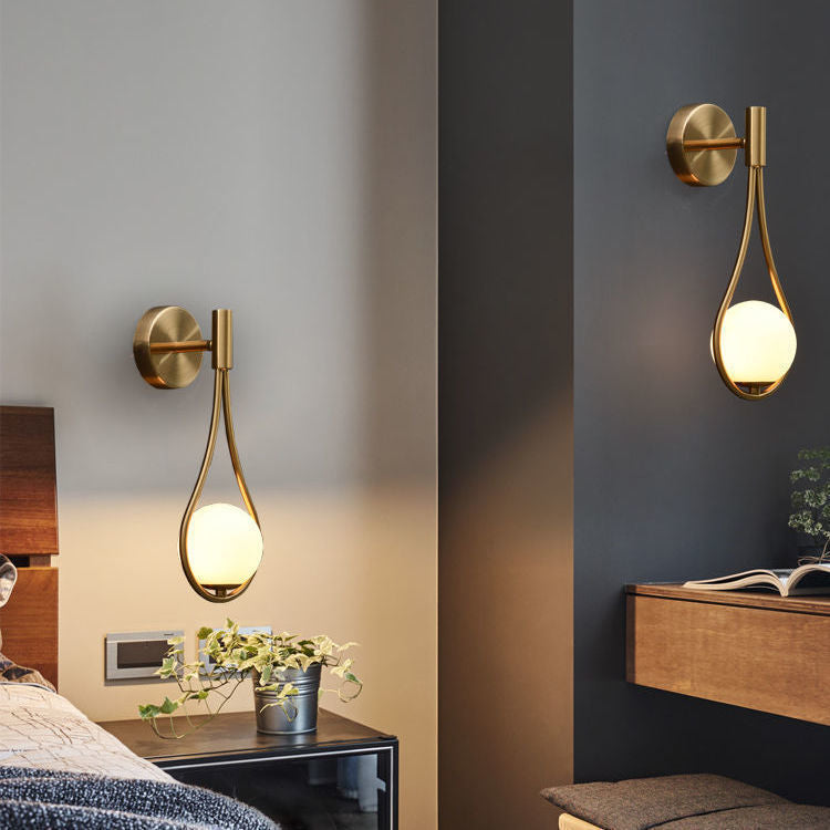 Light Luxury Brass Wall Lamp