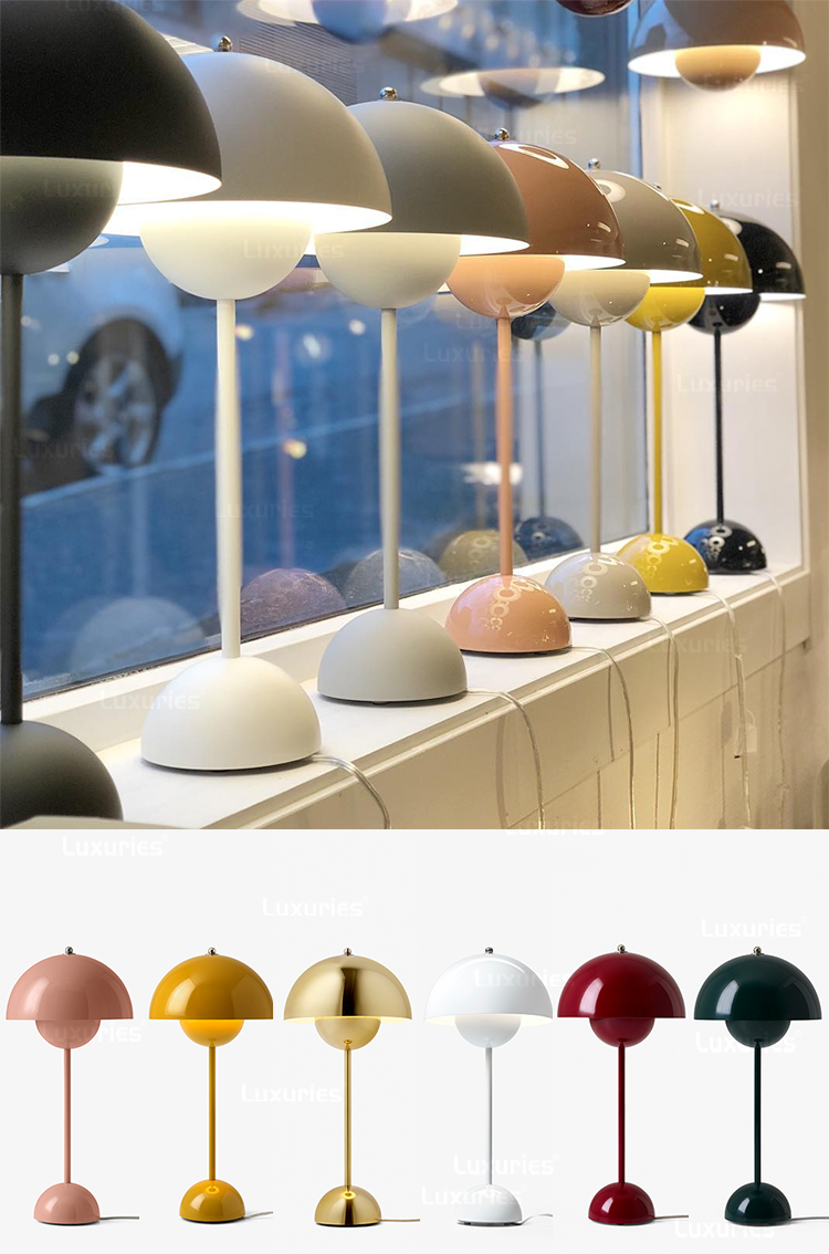 Flowerpot Metal Table Lamp