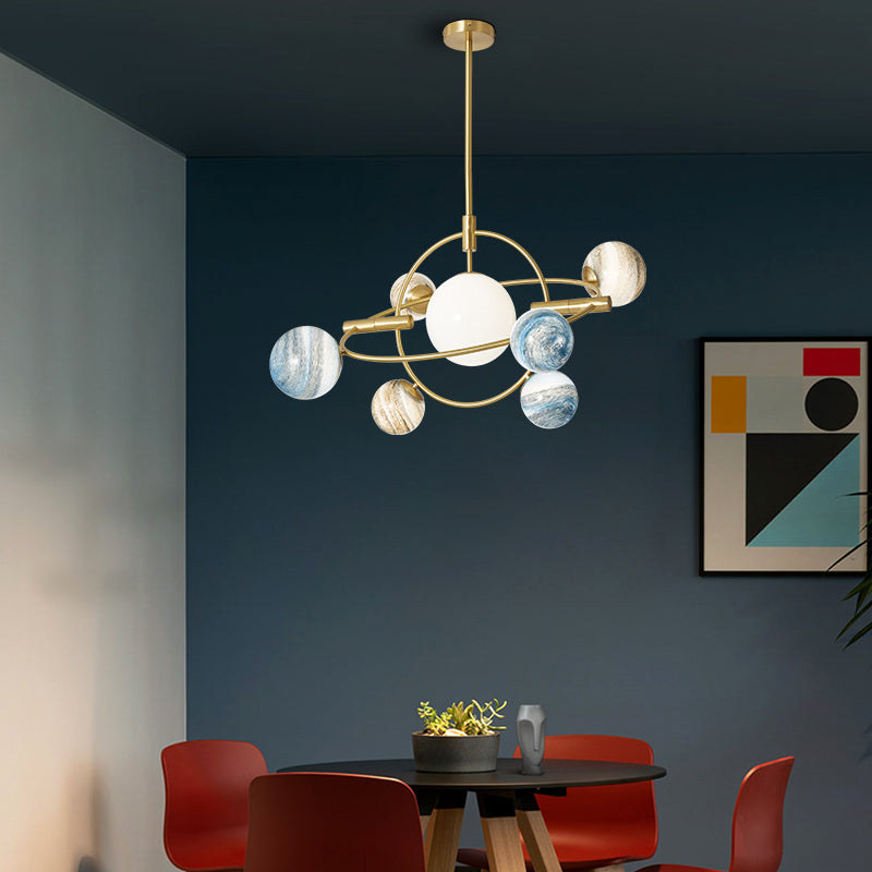 Novel Plant Glass chandelier