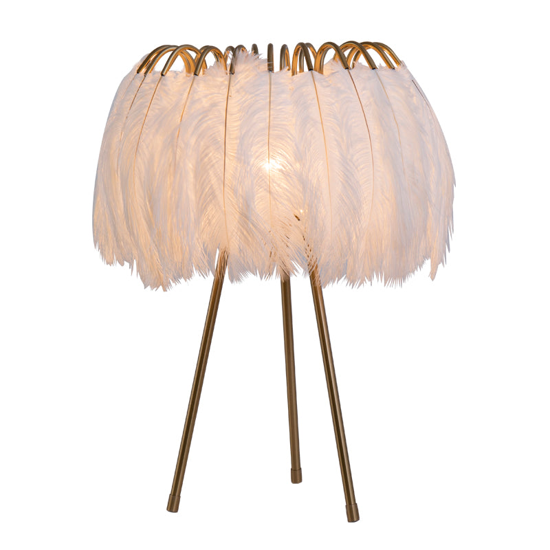 Feather Table Lamp & Floor Lamp