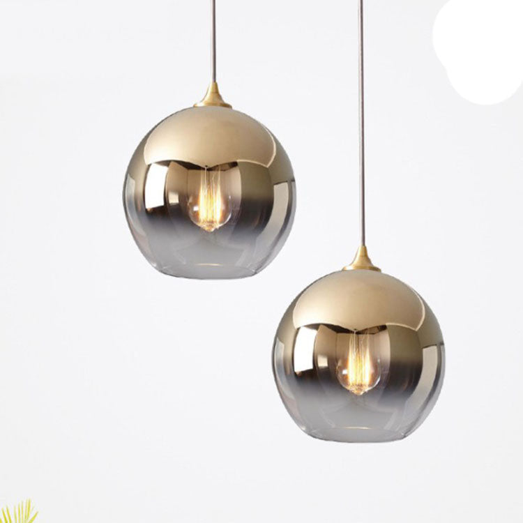 Sculptural Glass Globe Pendant