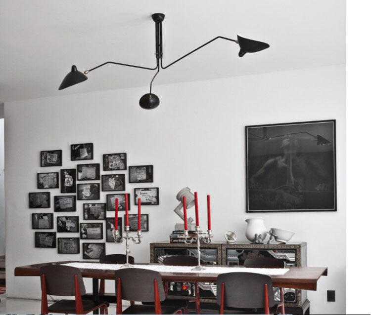  Serge Mouille ceiling lamp