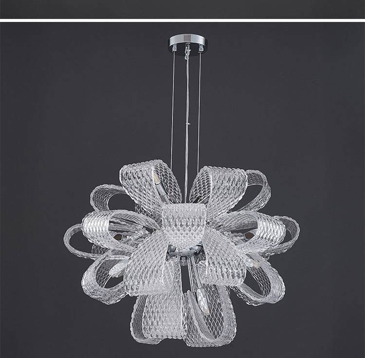 Modern Round Glass Chandelier