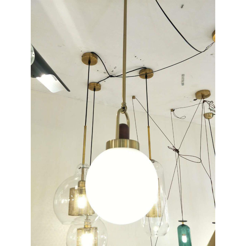 Arc globe pendant light