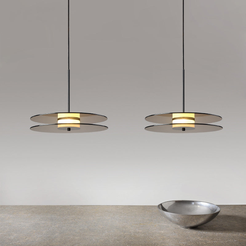 Tea Colored LED Glass Pendant Light