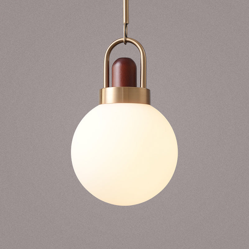 Arc globe pendant light