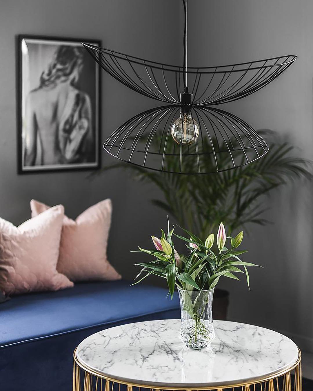 Wire Metal Pendant Lamp