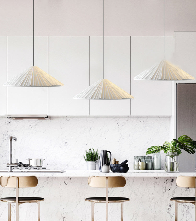 Nordic Macron Folded Resin Lampshade Pendant Lamp