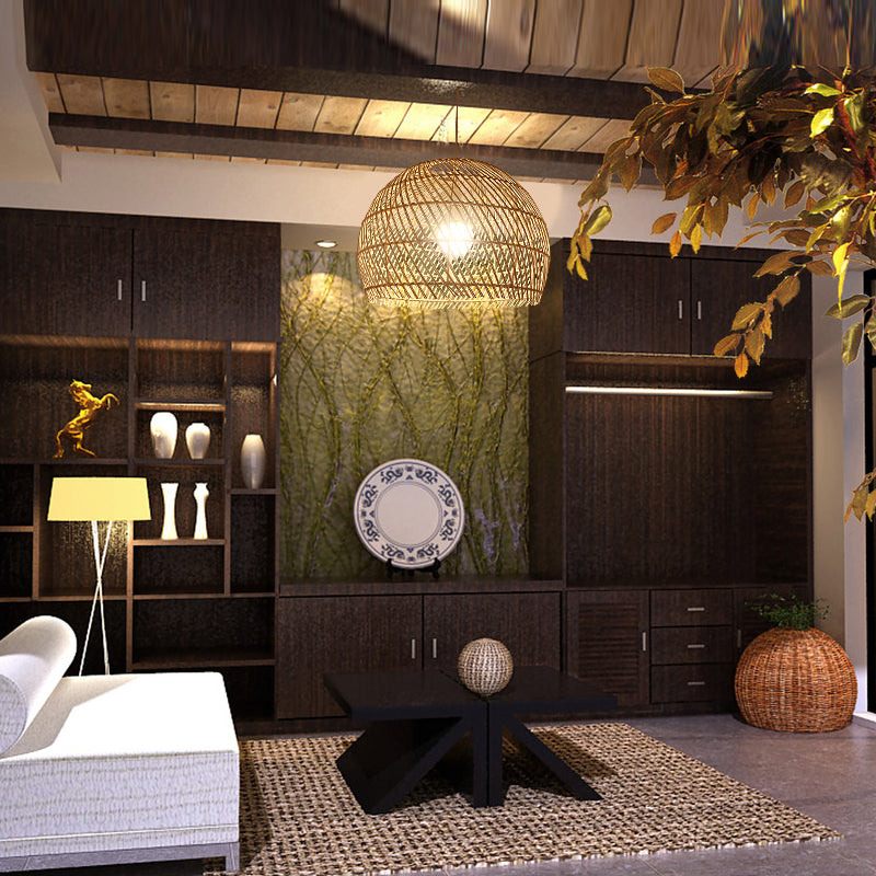 Wicker Pendant Light