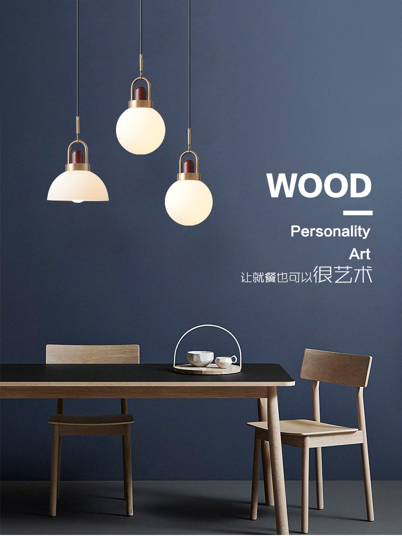 Arc globe pendant light