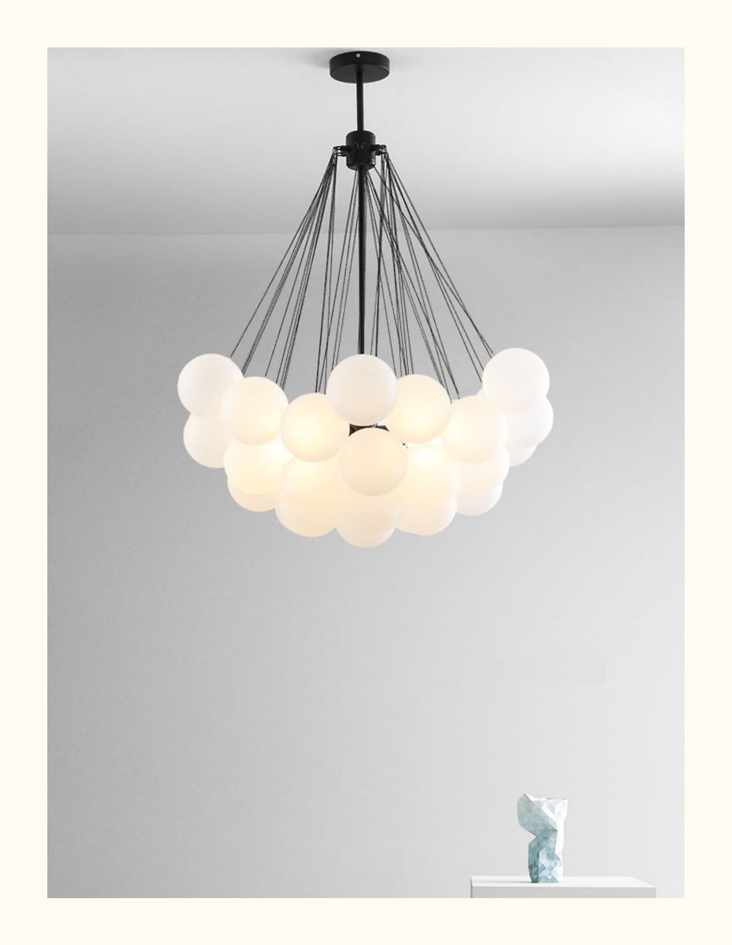 Cloud Glass Chandelier for kitchen table
