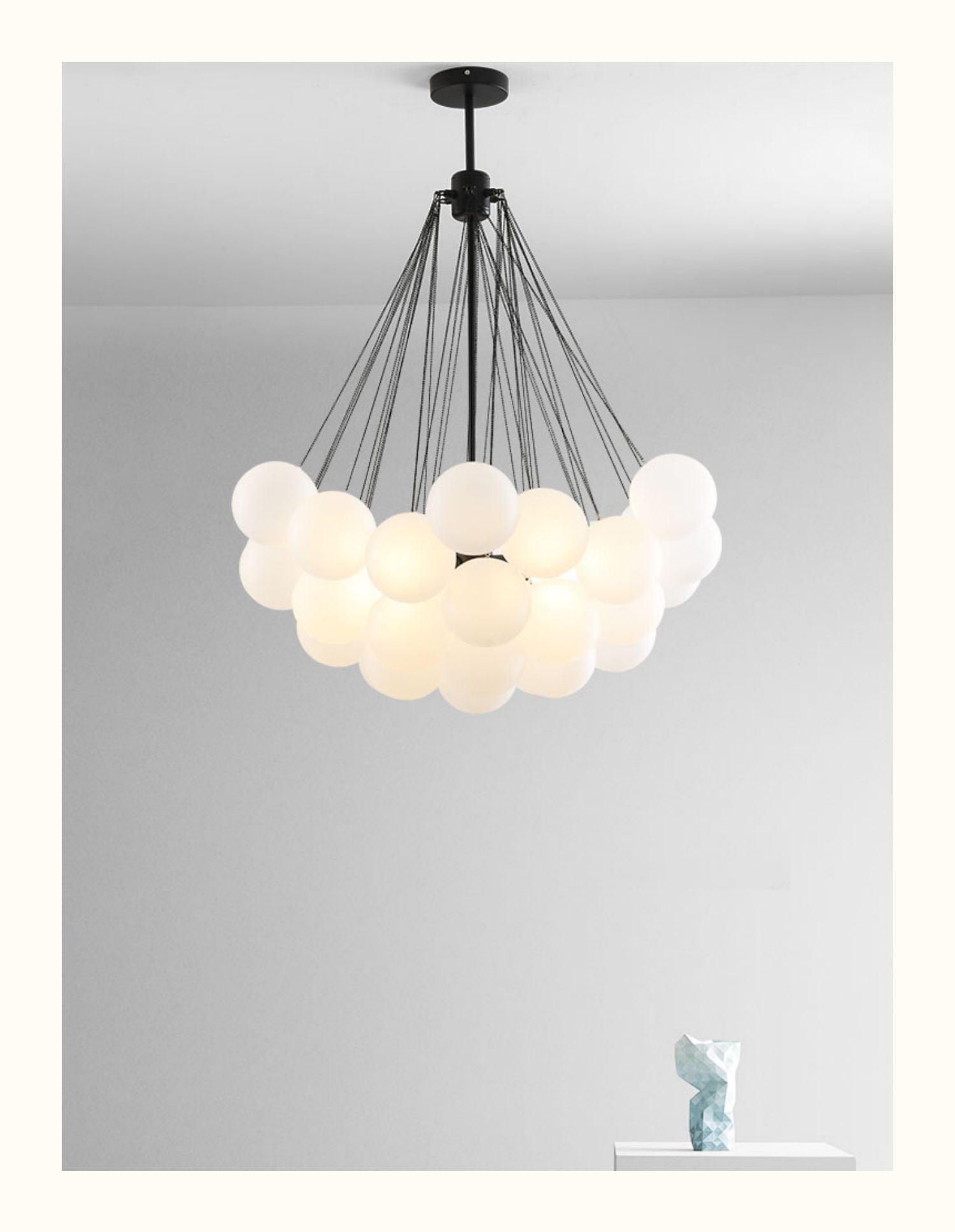 Cloud Glass Chandelier for kitchen table