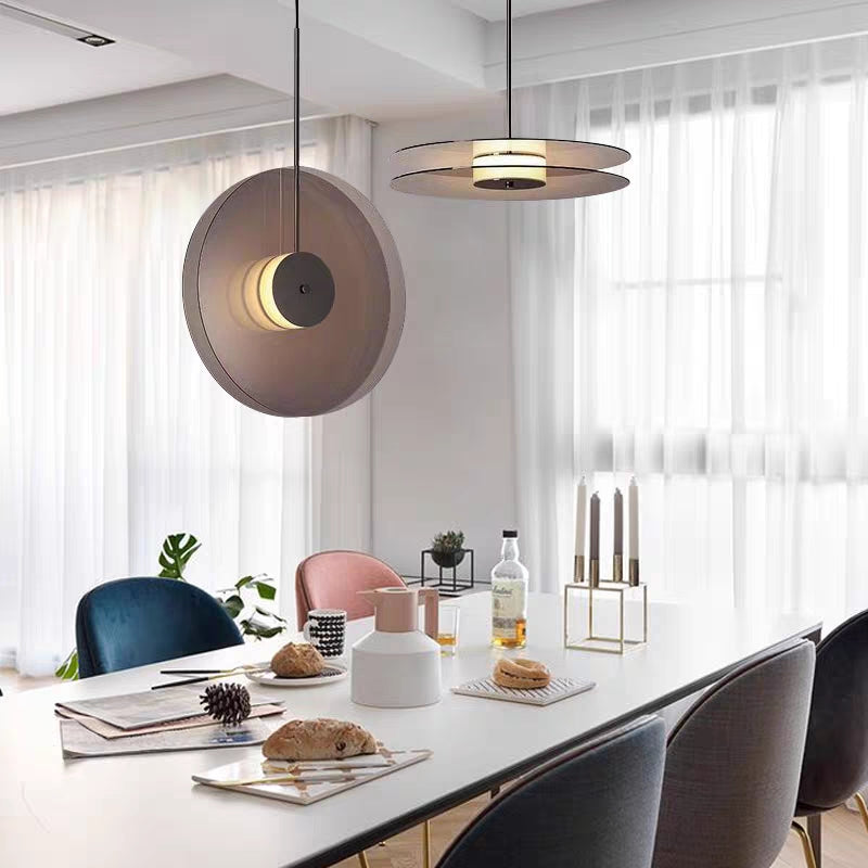 Tea Colored LED Glass Pendant Light