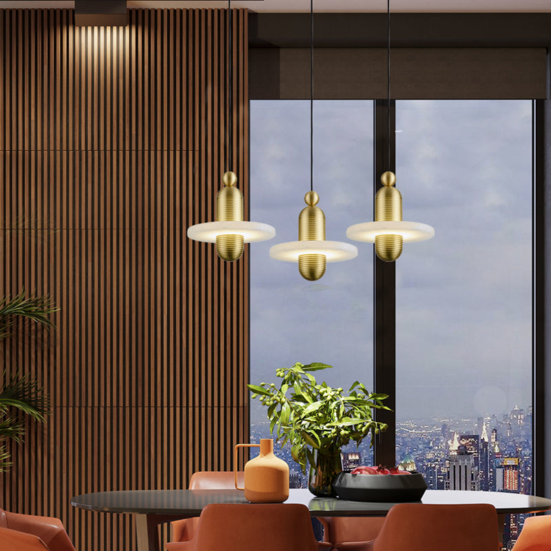 Median Alabaster LED Pendant Lamp & Table Lamp