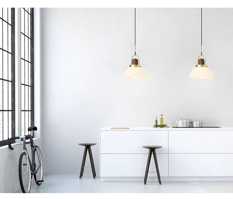 Arc globe pendant light