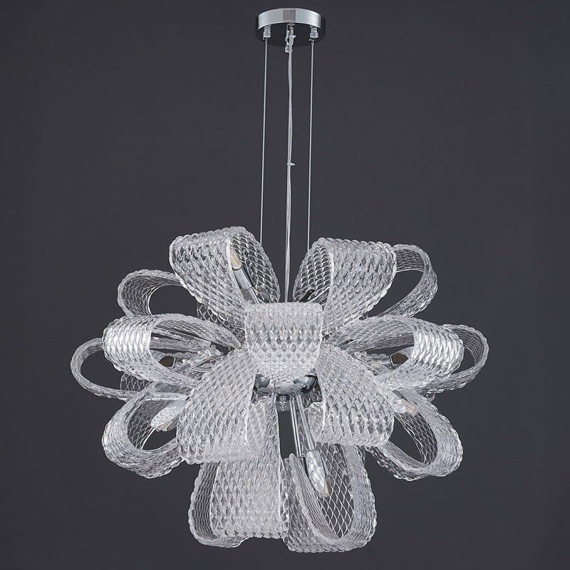 Modern Round Glass Chandelier