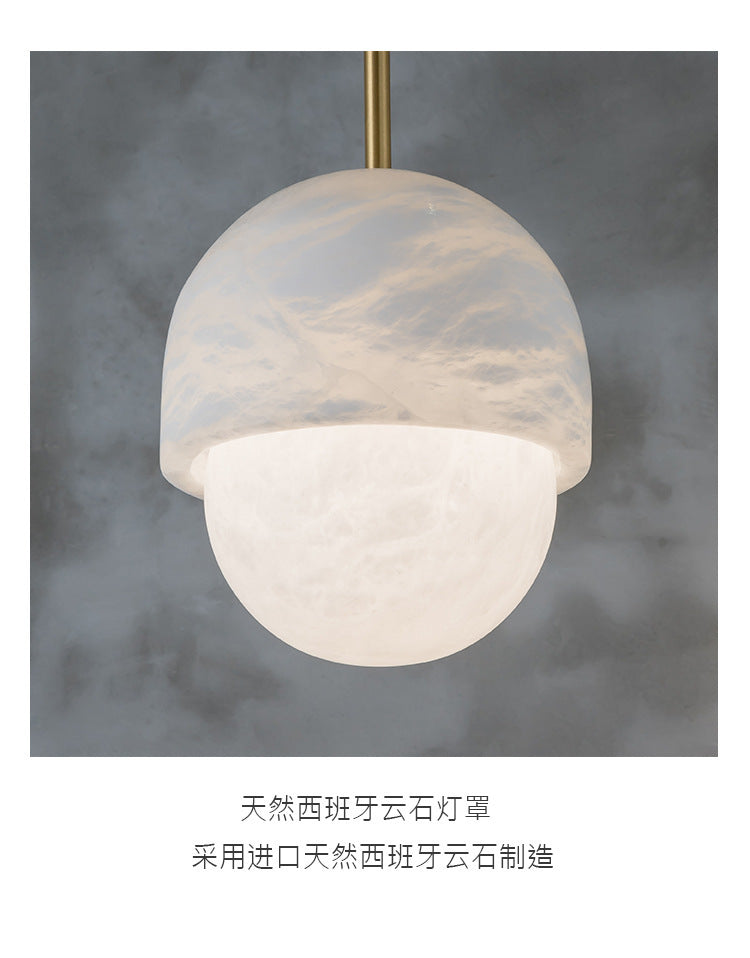 Yoko Pendant Lamp, Alabaster Stone pendant Light