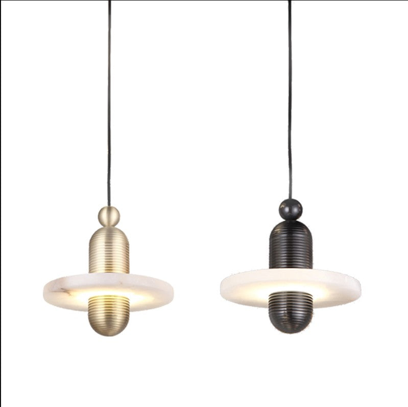 Median Alabaster LED Pendant Lamp & Table Lamp