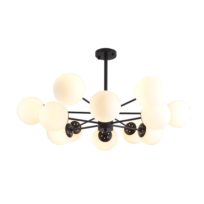 Karrington Glass Ball Brass Chandelier