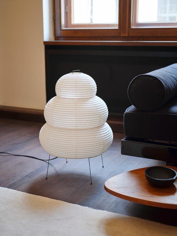 White Rice Paper Table Lamp