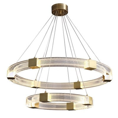 Parallel Circle LED Chandelier Light