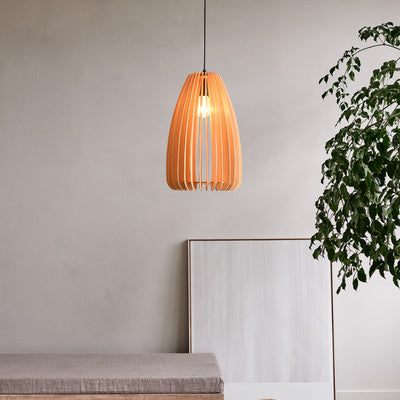 Modern wooden pendant light fixtures