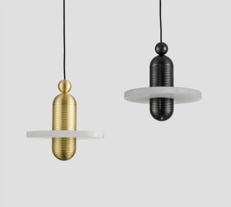 Median Alabaster LED Pendant Lamp & Table Lamp