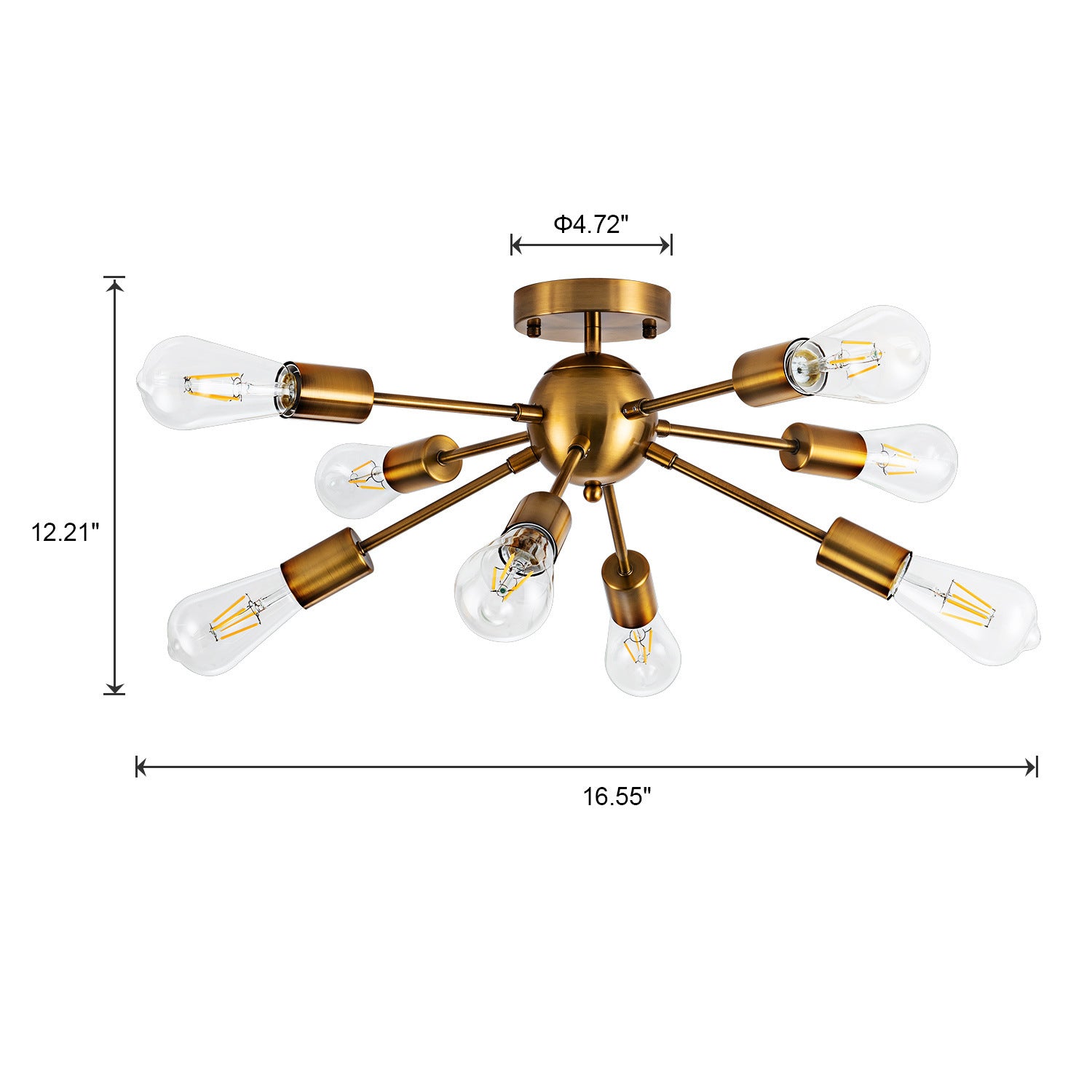 Antique Sputnik Ceiling Lamp