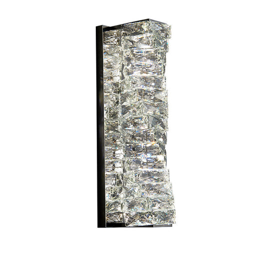 Crystal Cylinder Icy Wall Sconce