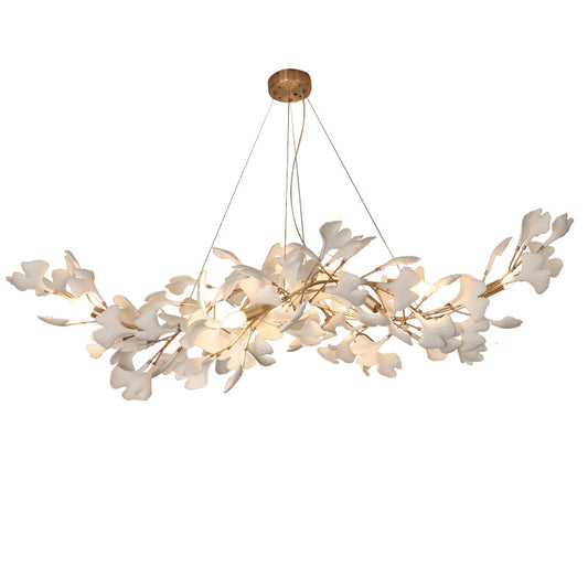 Gingko Porcelain Petal Chandelier