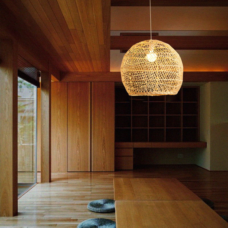 Wicker Pendant Light