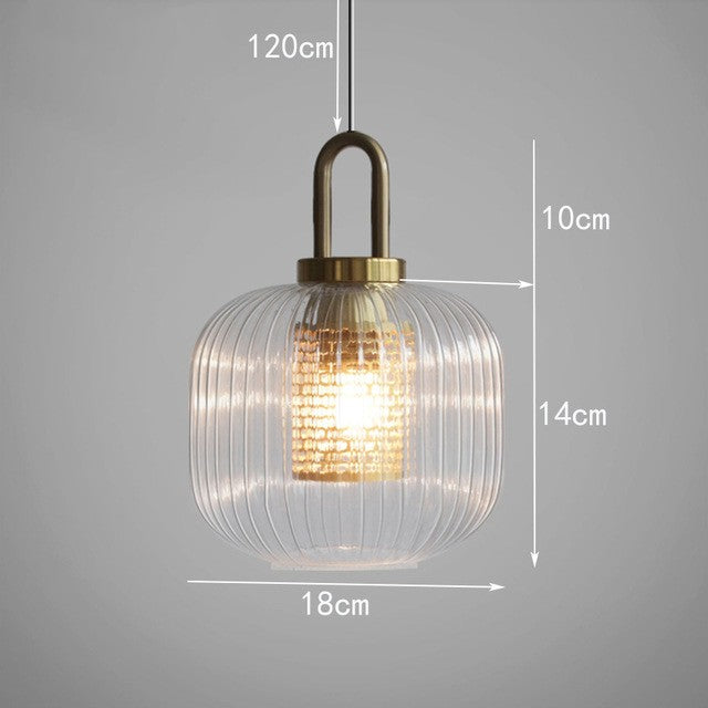 Striped Waves Pentand Lamp