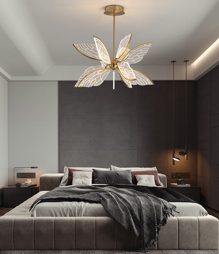 Modern Butterfly LED Chandelier with Acrylics