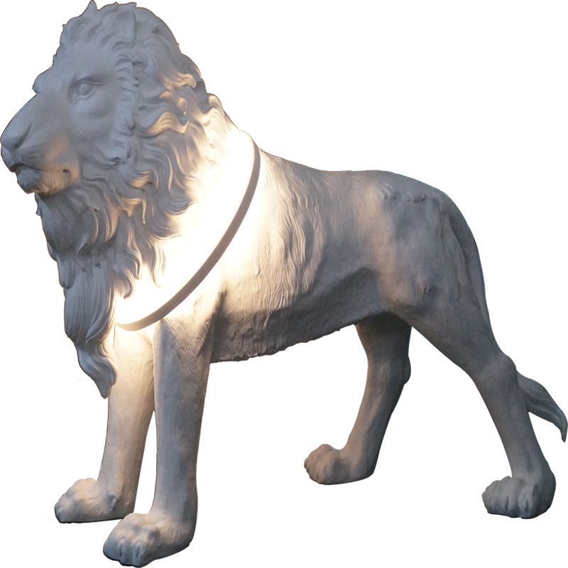 Decorative Art Lion LED Floor Lamp