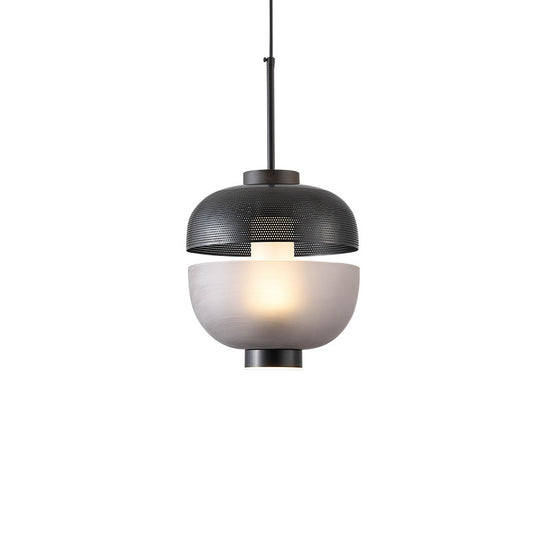 Frosted Glass Black Pendant Lighting