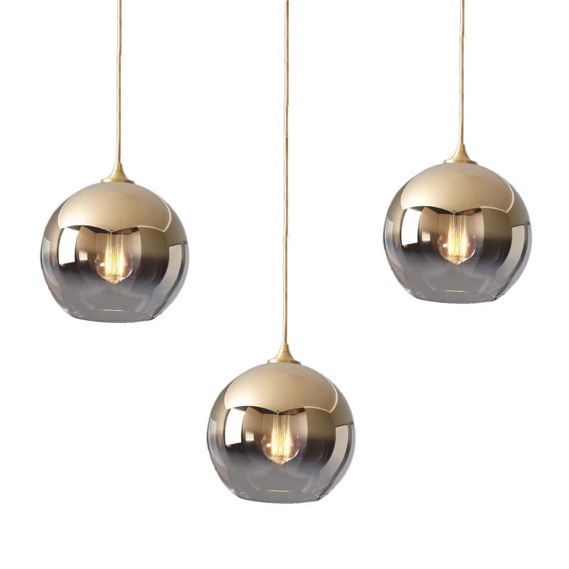 Sculptural Glass Globe Pendant