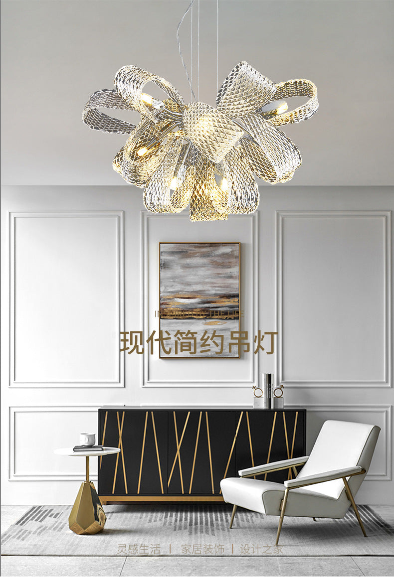 Modern Round Glass Chandelier