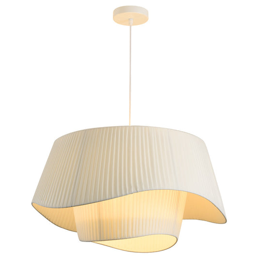 Wiki Modern White Fabric Suspended Light