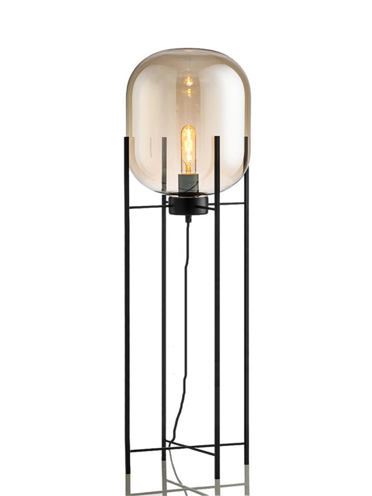 Blown Glass Floor Lamp & Table lamp 