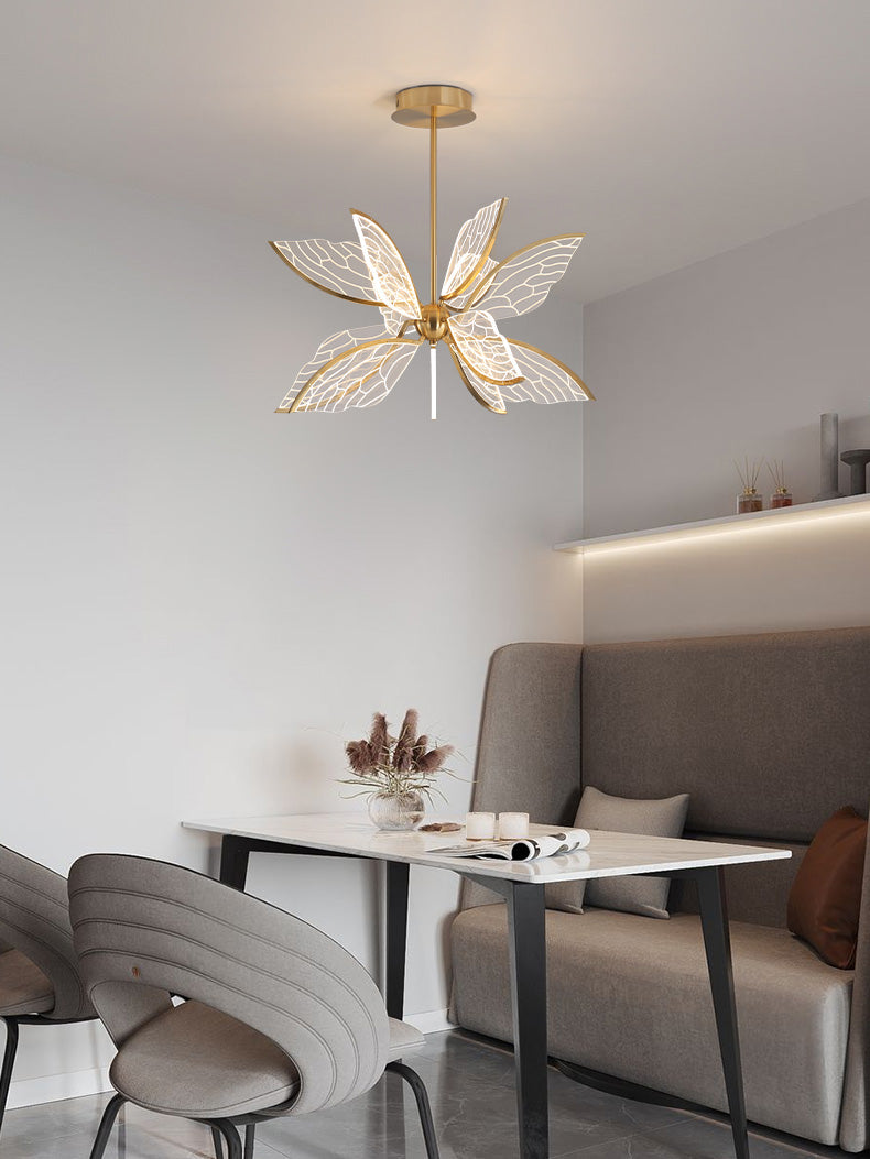 Modern Butterfly LED Chandelier with Acrylics