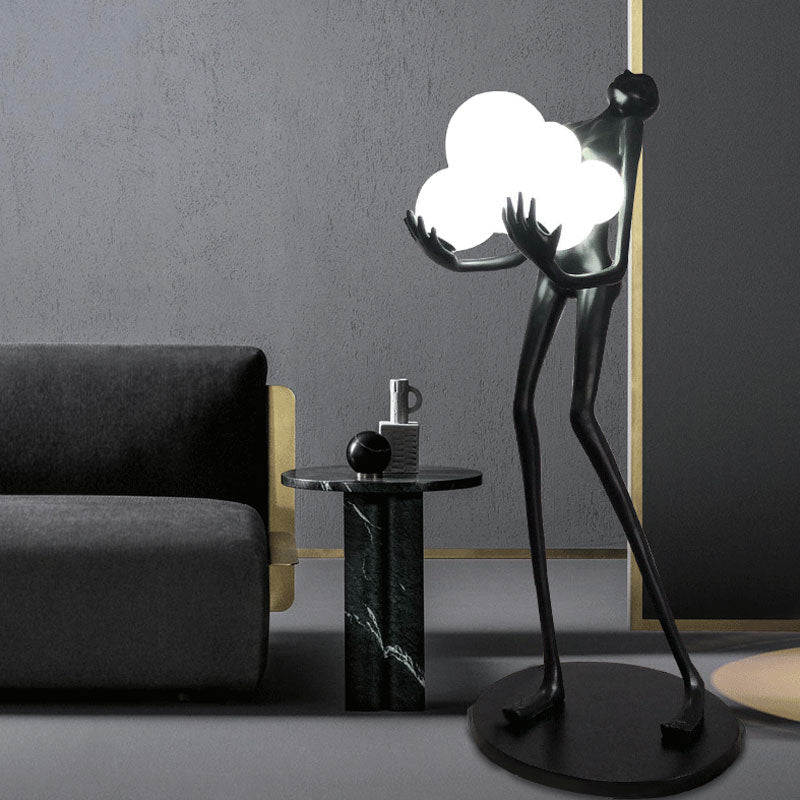 Creative Art Body Statue Decorative Floor Lamp