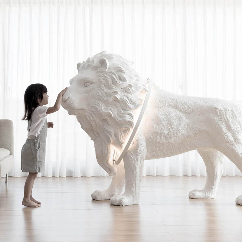 Decorative Art Lion LED Floor Lamp