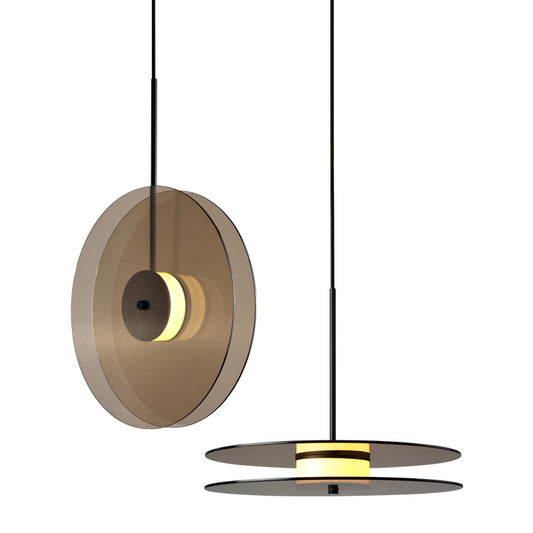 Tea Colored LED Glass Pendant Light