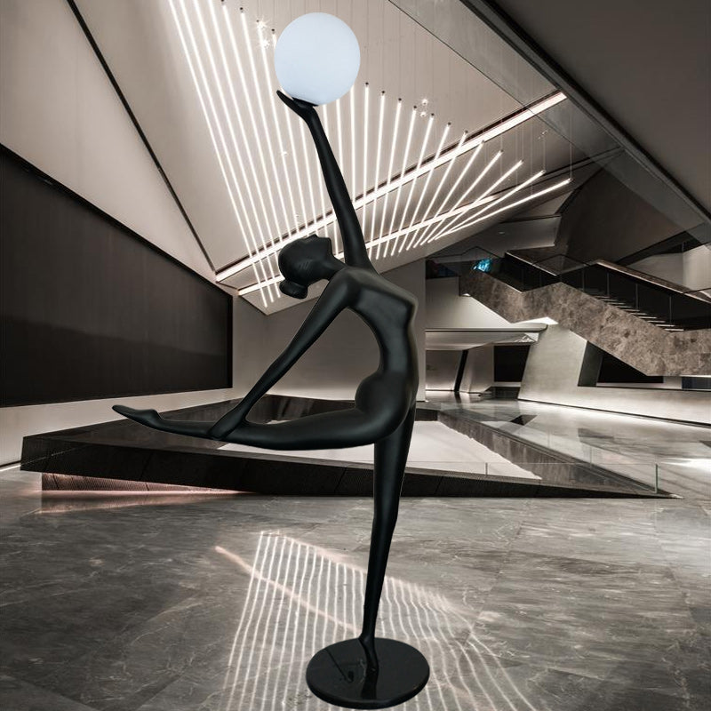 Creative Art Body Statue Decorative Floor Lamp