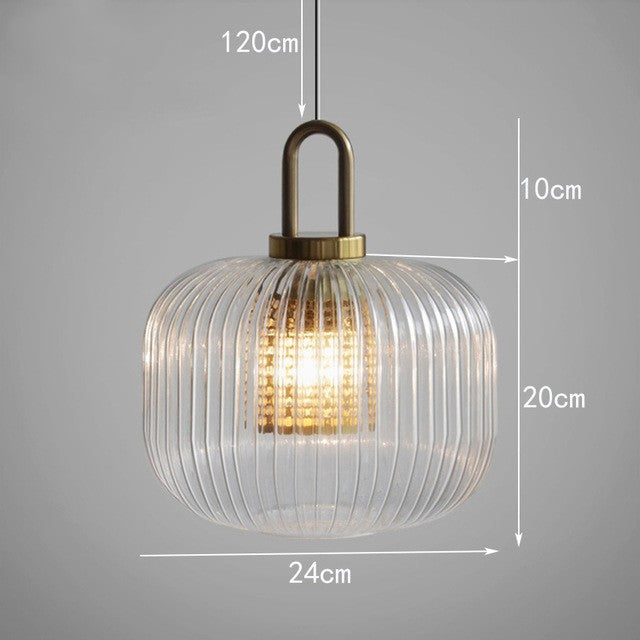 Striped Waves Pentand Lamp