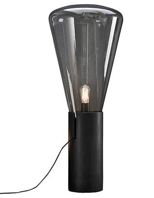 Muffins Wood Base Glass Table Lamp